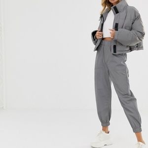 Pull&Bear Reflective Utility Joggers Track Pants